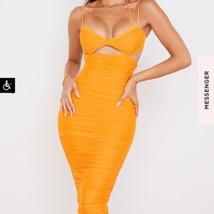 HOUSE OF CB TIBI DRESS TANGERINE MEDIUM
